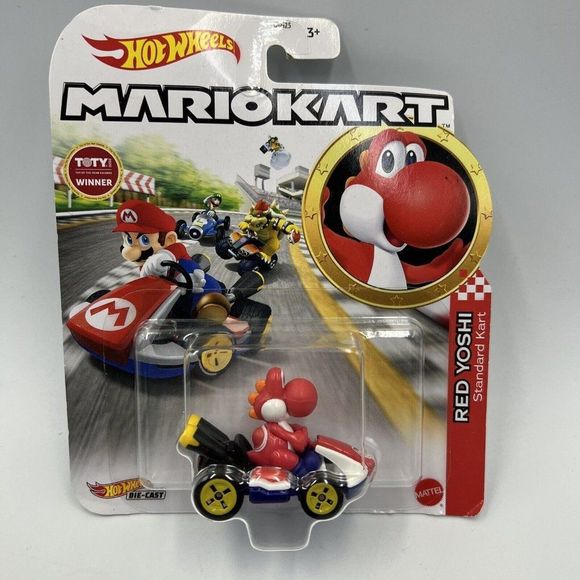 Toys Hot Wheels 164 Mario Kart Red Yoshi Standard Kart Poshmark
